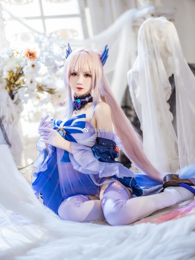 [原神]焖焖碳cos珊瑚宫心海，“真珠之智”的美丽演绎