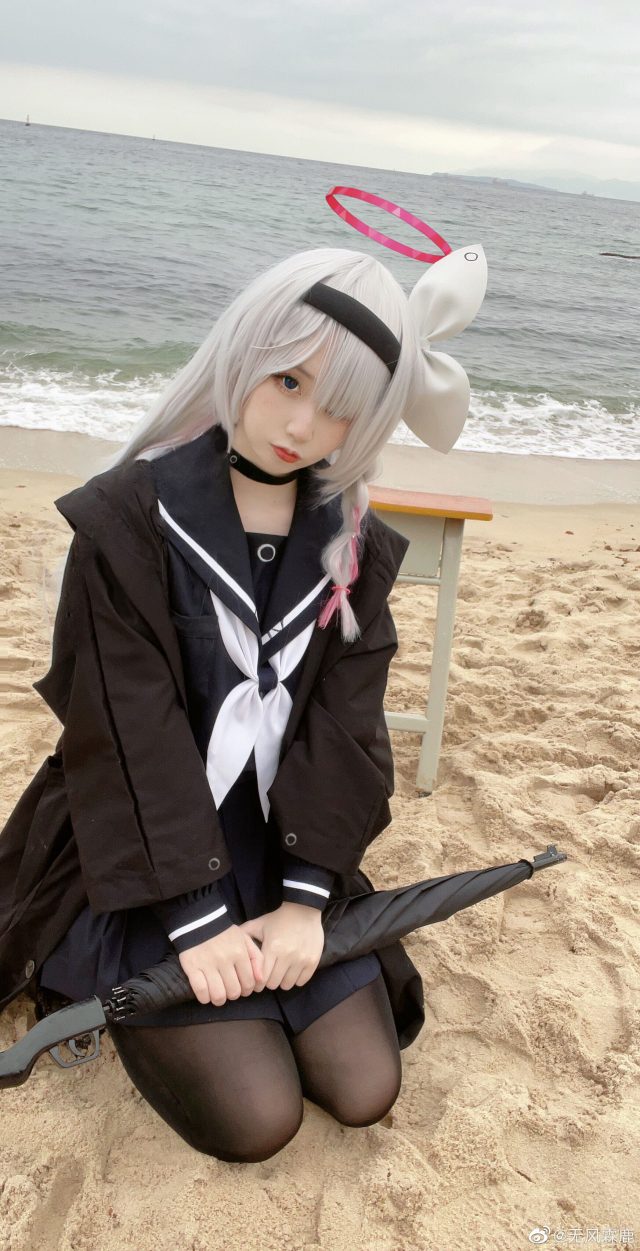 无风霖鹿cos《碧蓝档案》普拉娜，用可爱与迷人勾勒出魅力