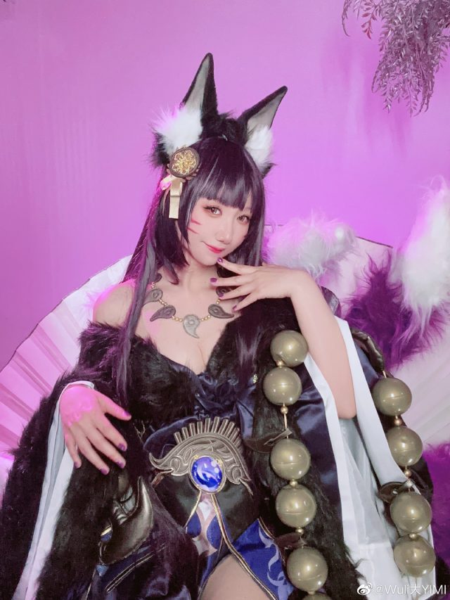 [碧蓝航线]Wuli大YIMI cos武藏，展现性感迷人的狐狸女郎