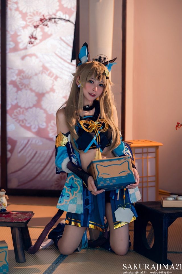 樱岛嗷一cos《原神》绮良良,勾勒出甜美猫娘的独特魅力 樱岛嗷一cos《原神》绮良良,勾勒出甜美猫娘的独特魅力