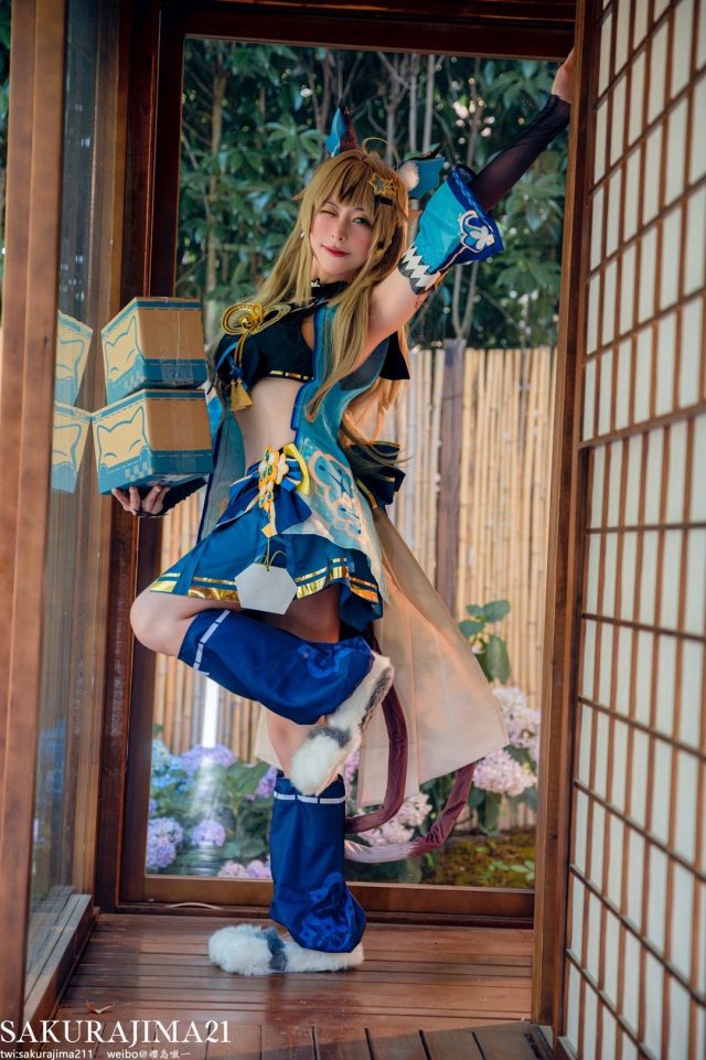 樱岛嗷一cos《原神》绮良良,勾勒出甜美猫娘的独特魅力 樱岛嗷一cos《原神》绮良良,勾勒出甜美猫娘的独特魅力