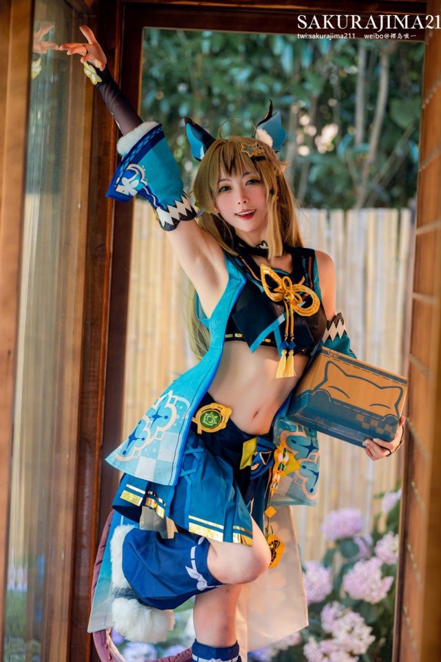 樱岛嗷一cos《原神》绮良良,勾勒出甜美猫娘的独特魅力 樱岛嗷一cos《原神》绮良良,勾勒出甜美猫娘的独特魅力