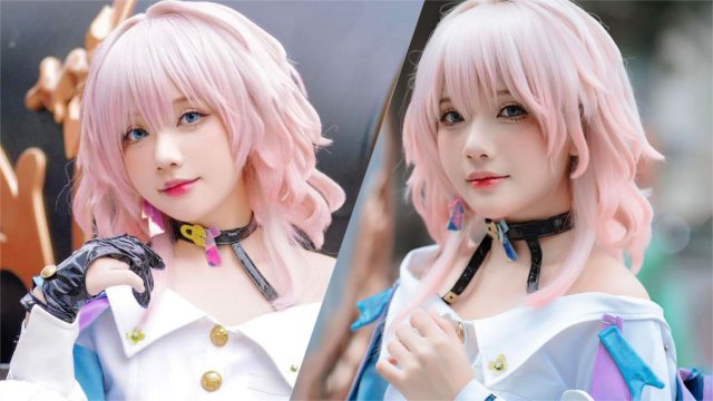 陈秋芳的三月七cosplay让粉丝们心动不已，因为太可爱了！