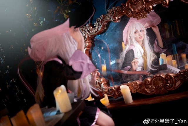 [魔女之旅]外星嫣子_Yan cos伊蕾娜，演绎可爱魅力的魔法之旅