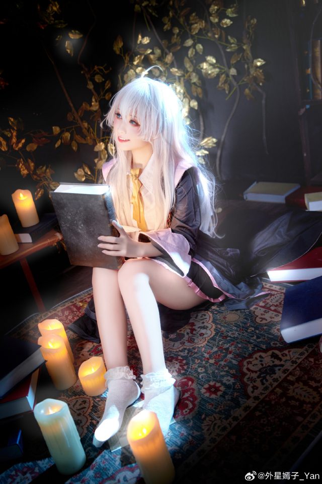 [魔女之旅]外星嫣子_Yan cos伊蕾娜，演绎可爱魅力的魔法之旅