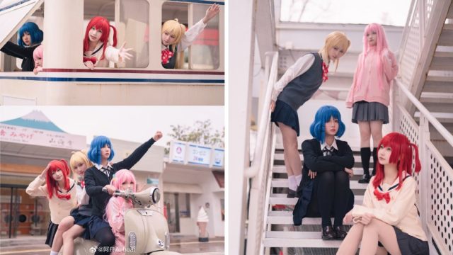 《孤独摇滚!》- 来自中国coser的“Kessoku乐队”中的可爱COSPLAY! 《孤独摇滚!》- 来自中国coser的“Kessoku乐队”中的可爱COSPLAY!