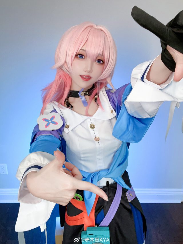 小木曾AYA cos《崩坏:星穹铁道》三月七,可爱与正义的完美融合! 小木曾AYA cos《崩坏:星穹铁道》三月七,可爱与正义的完美融合!