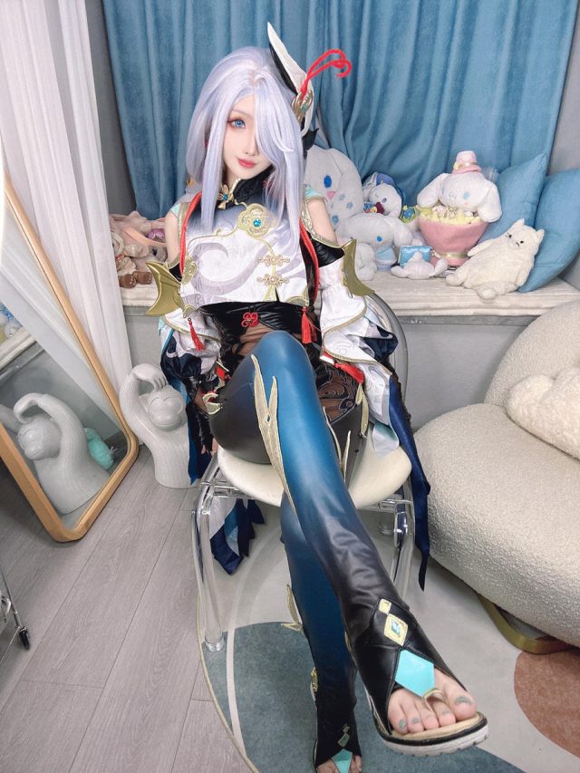 原神COS:rioko凉凉子的申鹤cosplay,再现美若仙境 原神COS:rioko凉凉子的申鹤cosplay,再现美若仙境