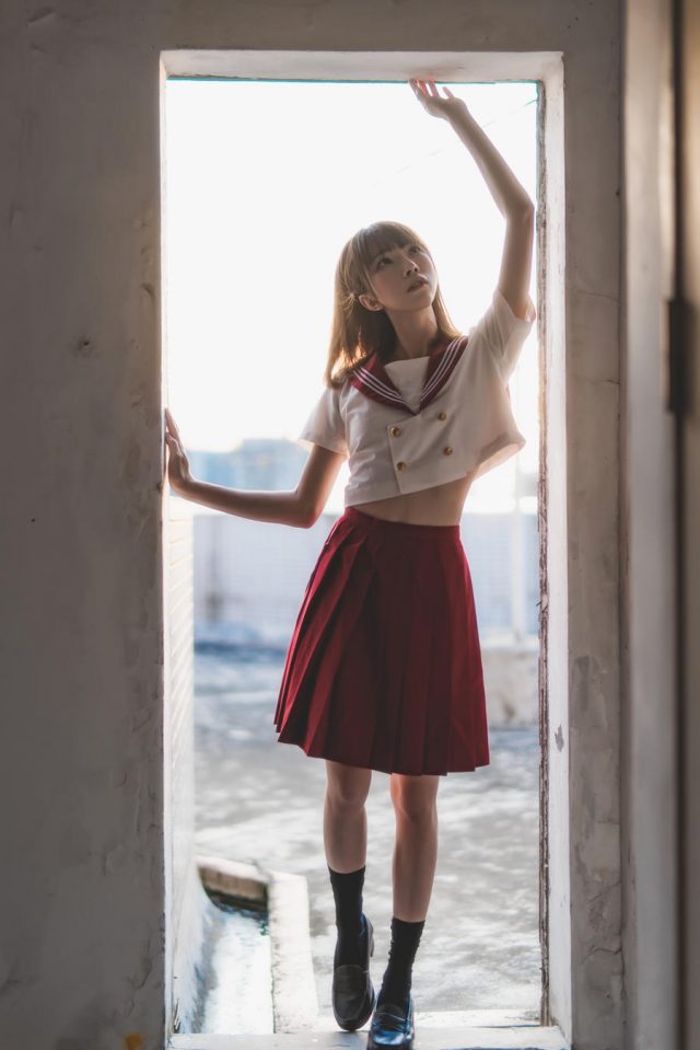 Kitaro_绮太郎的JK cosplay系列:邻家妹妹的校园风情 Kitaro_绮太郎的JK cosplay系列:邻家妹妹的校园风情