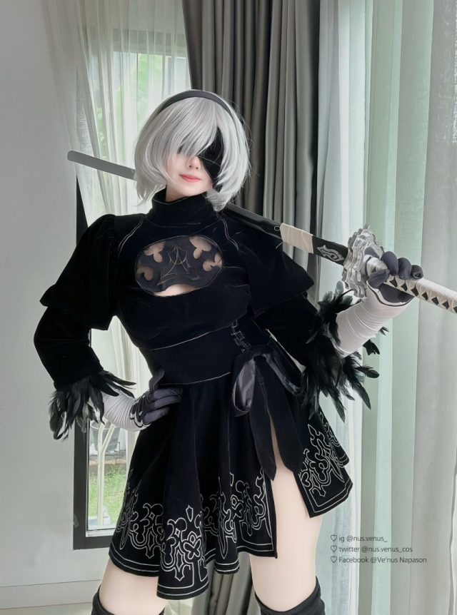 Ve'nus cos《尼尔：机械纪元》2B，将机械美少女融入现实的魅力