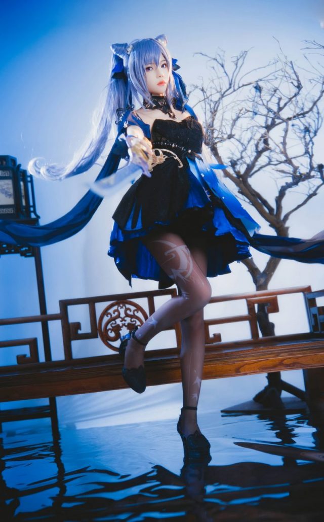 桜桃喵带你玩转原神COSPLAY：完美演绎刻晴的冷酷与性感