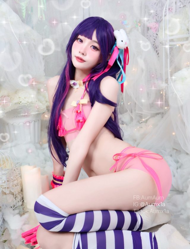 泰国coser AumAum化身星野爱,性感比基尼中的青春激情 泰国coser AumAum化身星野爱,性感比基尼中的青春激情