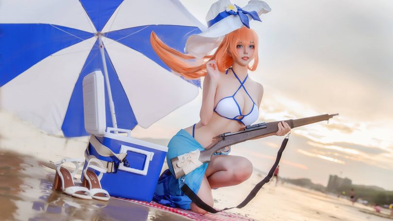 菌烨tako cos图集 | 菌烨tako_少女前线·春田泳装cos作品[9P-41MB]