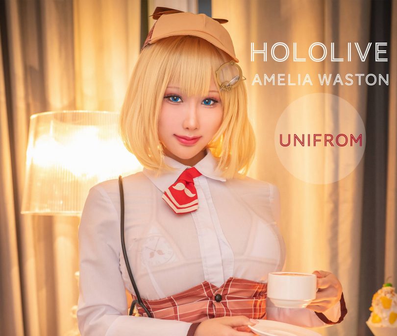 雨波HaneAme_Hololive Amelia Waston Unifrom制服cos作品 [20P-98MB]