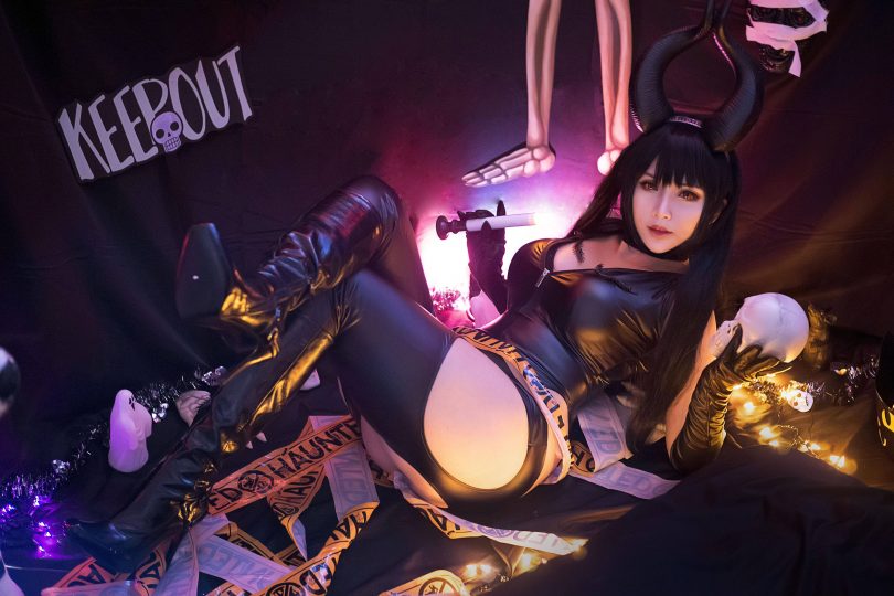 Hana Bunny cos恶魔女孩 | Hana Bunny_Demon Girl·恶魔女孩cos作品[8P-18MB]