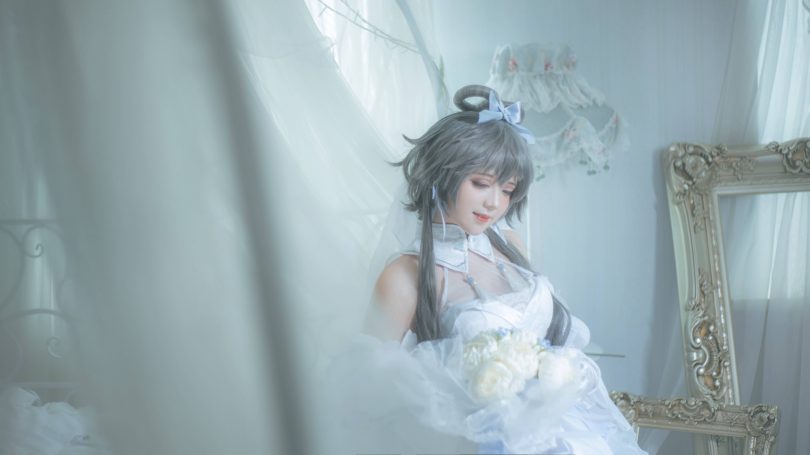 渊秧cos洛天依 | 渊秧_虚拟歌手·洛天依婚纱cos作品 [10P-122MB]