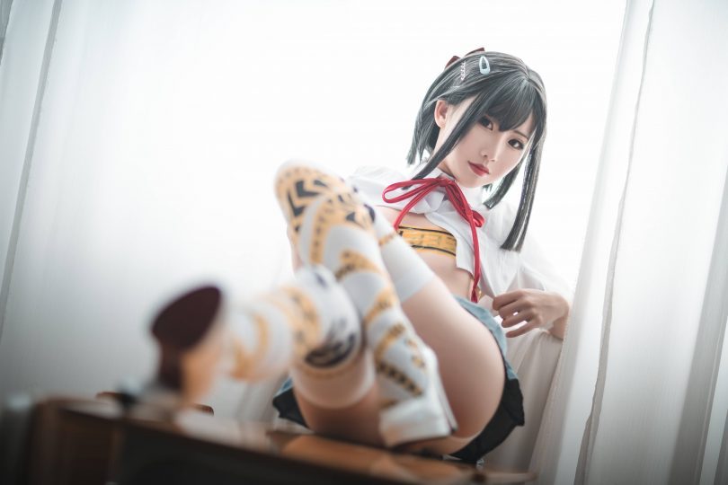 面饼仙儿_JK cosplay | 面饼仙儿_胶带·短校服cos作品 [32P-475MB]