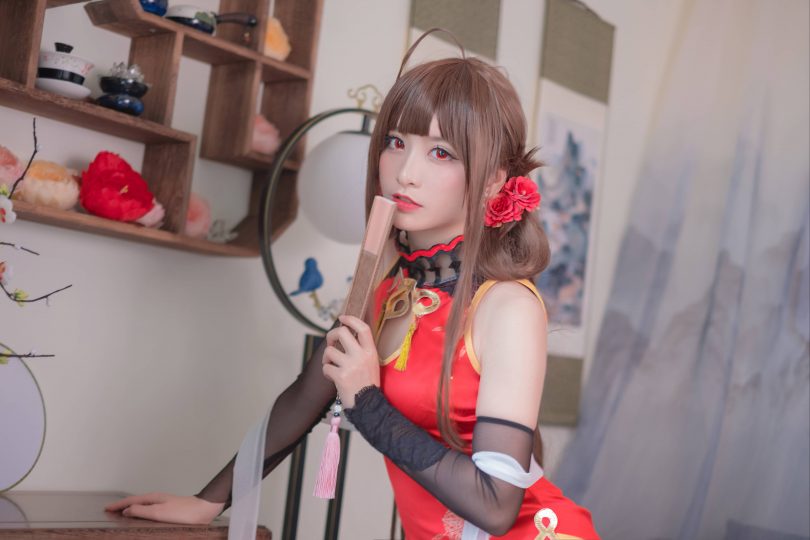 星野saori cos作品 | 星野saori_少女前线·DSR50红牡丹cos [10P-136MB]