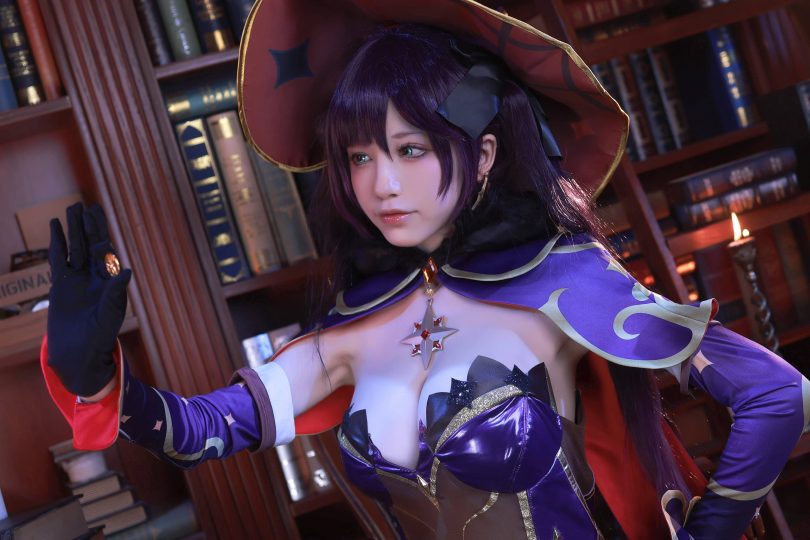 水淼aqua cos莫娜 | 水淼aqua_原神·占星术士莫娜cos作品 [28P-85MB]