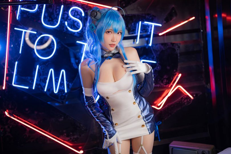 瓜希酱_碧蓝航线·圣路易斯原皮cos作品 [21P-117MB] | 瓜希酱cos圣路易斯