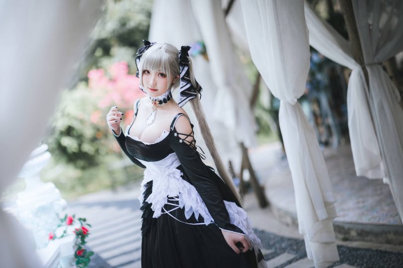 瓜希酱cos可畏 | 瓜希酱_碧蓝航线·可畏女仆装cos作品 [20P-112MB]