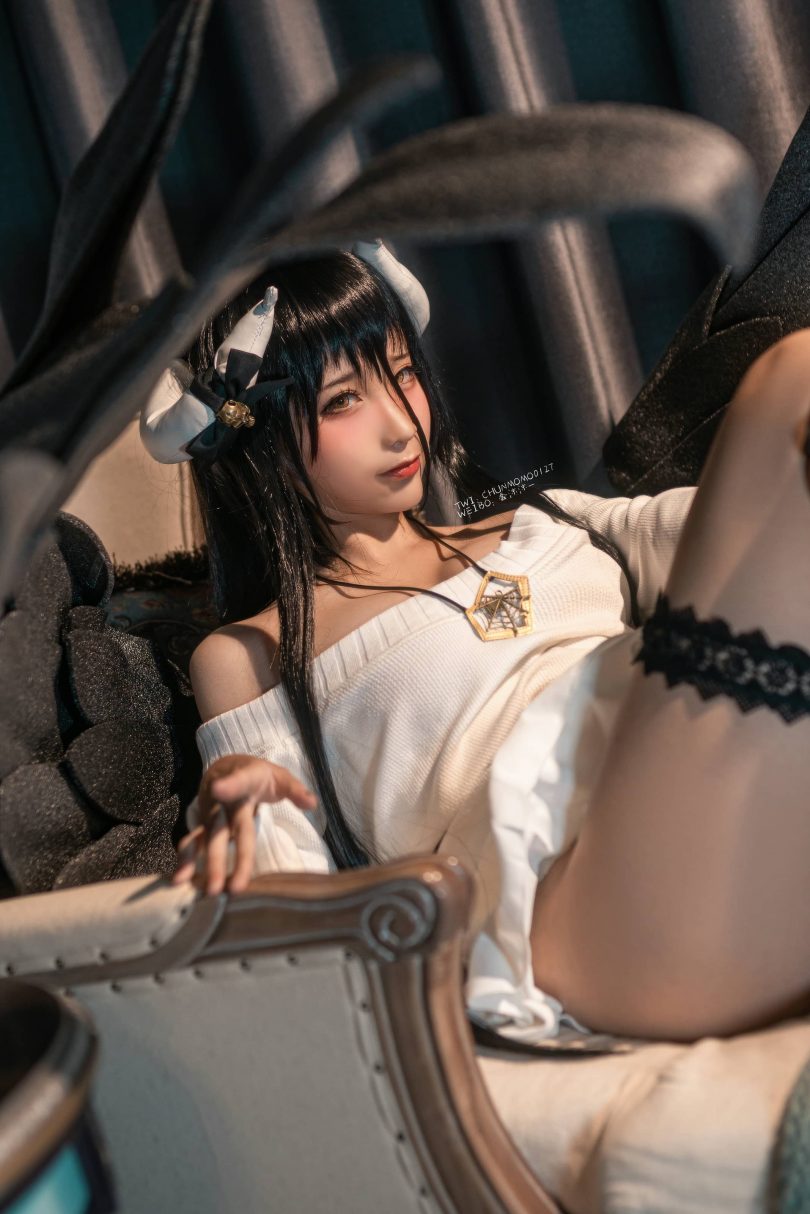 蠢沫沫cos雅儿贝德 | 蠢沫沫_Overlord·雅儿贝德毛衣cos作品 [40P-432MB]