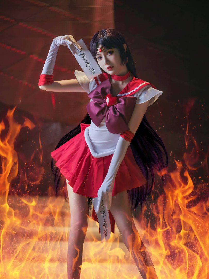 一米八的大梨子cos火野丽 | 一米八的大梨子_美少女战士·火野丽cos [47P-644MB]