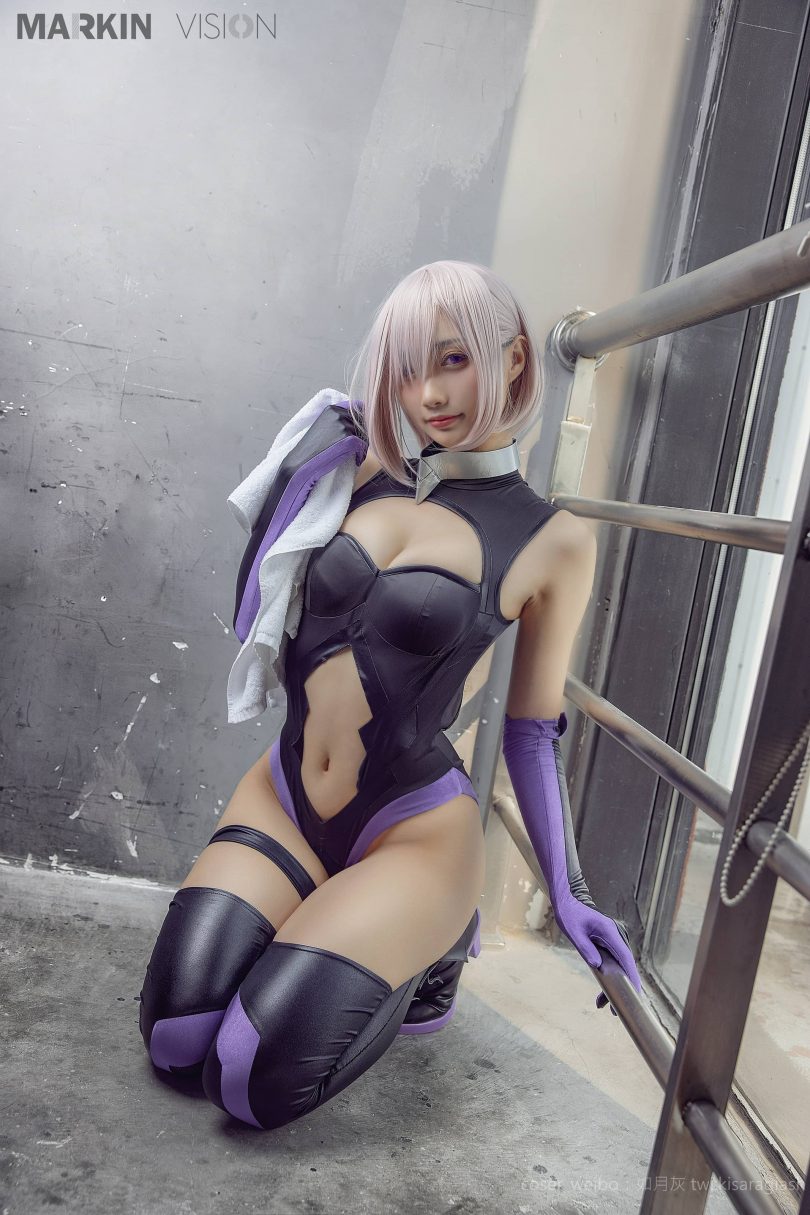 如月灰cos玛修 | 如月灰_Fate/Grand Order·玛修训练服cos作品 [8P-50MB]