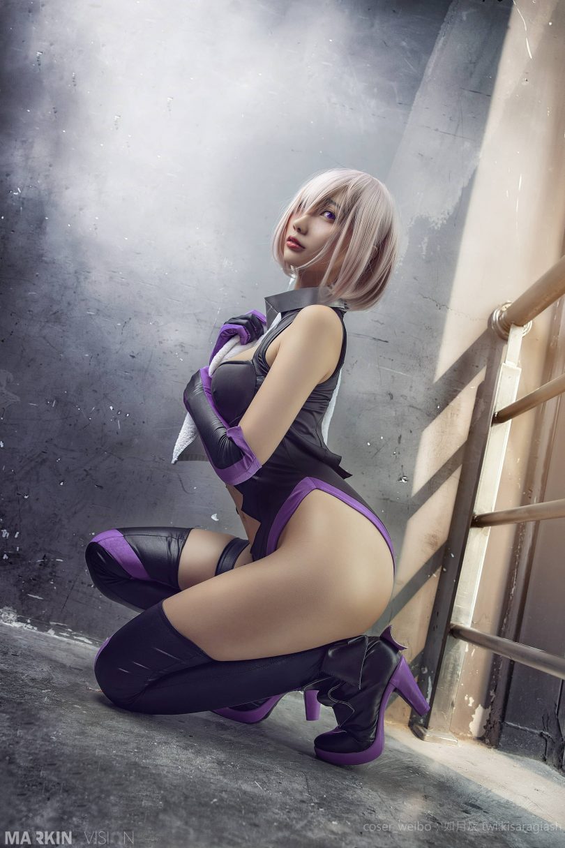 如月灰cos玛修 | 如月灰_Fate/Grand Order·玛修训练服cos作品 [8P-50MB]