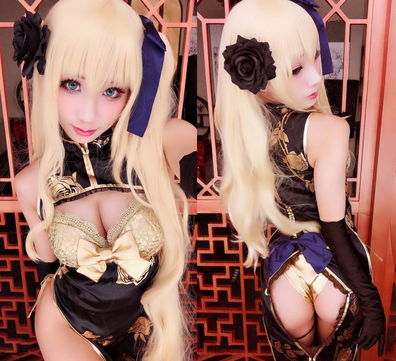 雨波_HaneAme cos金莲 | 雨波HaneAme_艳娘幻梦谭·金莲&#038;瓶儿cos作品 [7P-11MB]