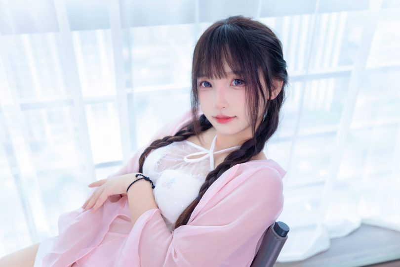 神楽坂真冬_桃花潭水cos | 神楽坂真冬_桃花潭水·粉透丝袜cos作品 [75P-174MB]