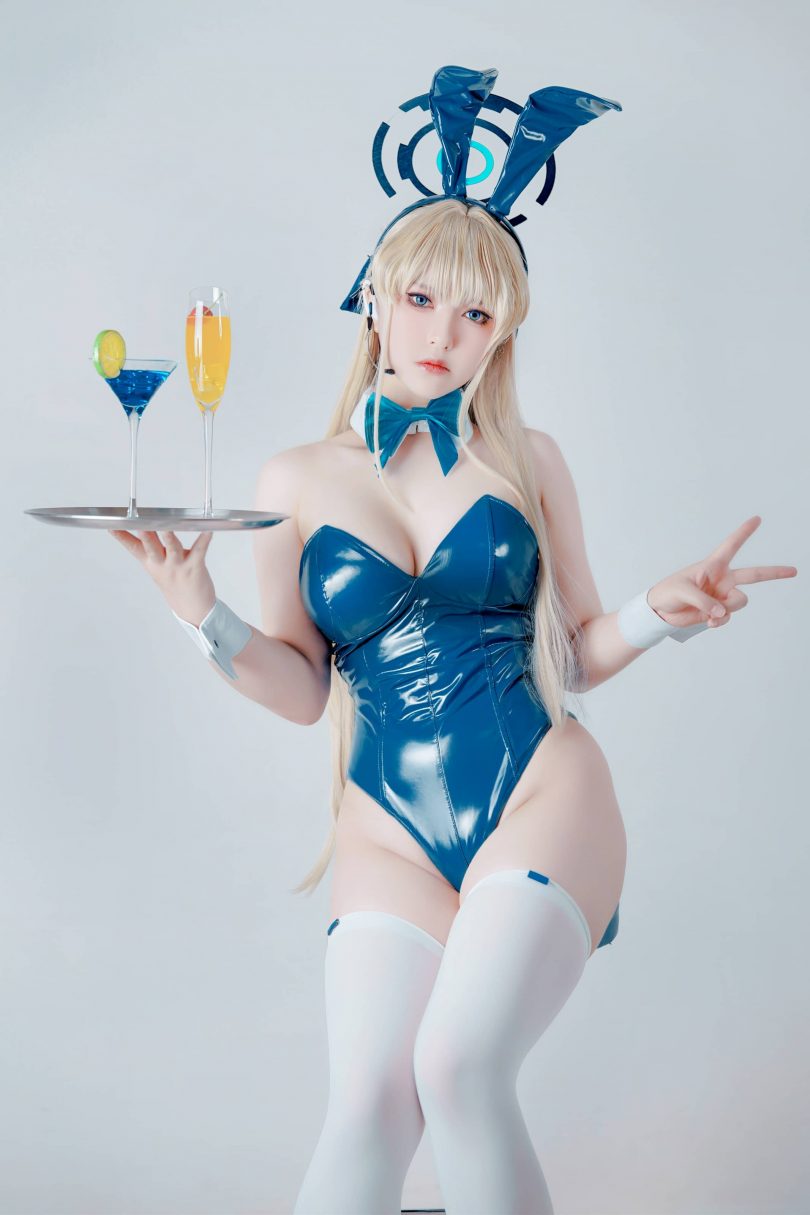 半半子cos飞鸟马时 | 半半子_蔚蓝档案·飞鸟马时Bunny cos [62P3V-266MB]