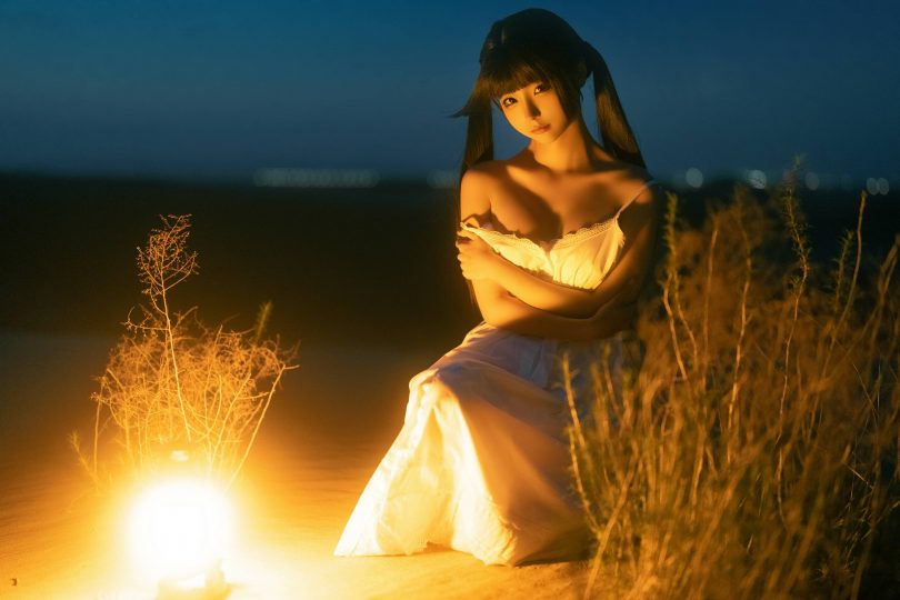 蠢沫沫_海岸昏灯cos | 蠢沫沫_海岸昏灯·白色吊带裙cos作品 [20P-294MB]