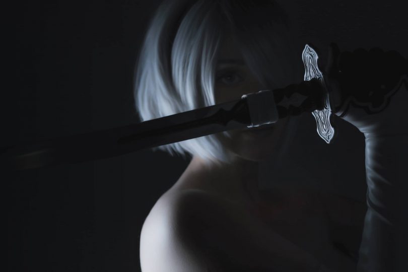 Sayathefox cos 2B Floral | Sayathefox_尼尔机械纪元·2B cos作品 [10P-131MB]