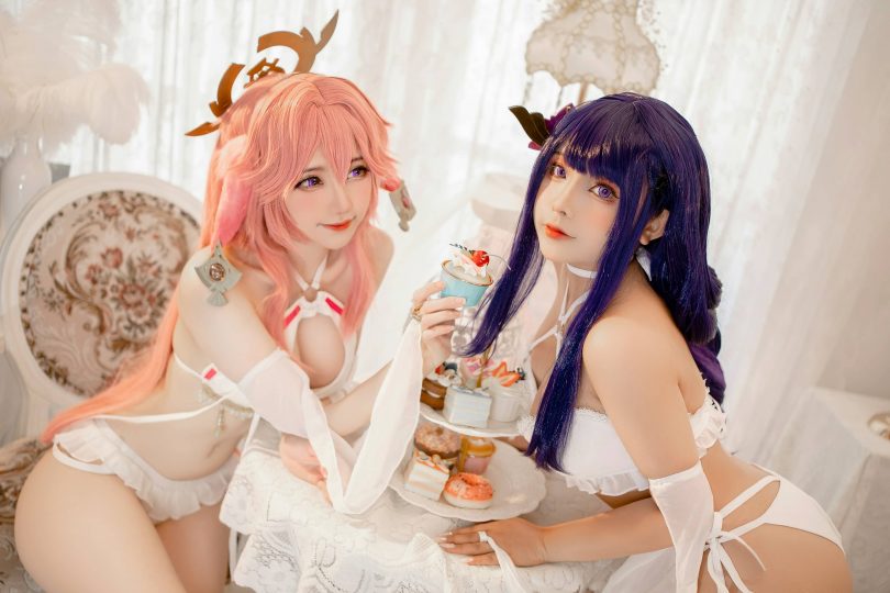 Sally Dorasnow cos八重神子 | Sally Dorasnow_八重神子&#038;雷电将军cos [20P-183MB]