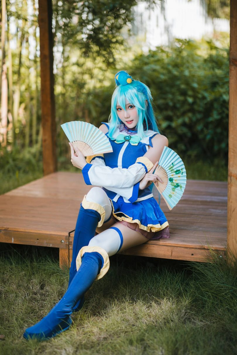 瓜希酱cos阿克娅 | 瓜希酱_阿克娅+&#038;惠惠双人cos作品 [18P-123MB]