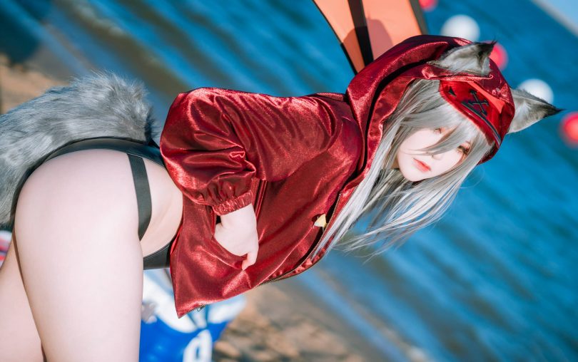 w百合欧皇子w cos红 | w百合欧皇子w_明日方舟·红 轻风LB01 cos [12P-97MB]