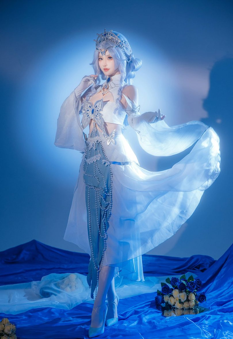 露兒大魔王cos菲欧娜 | 露兒大魔王_蓝色玫瑰·菲欧娜cos [18P-170MB]