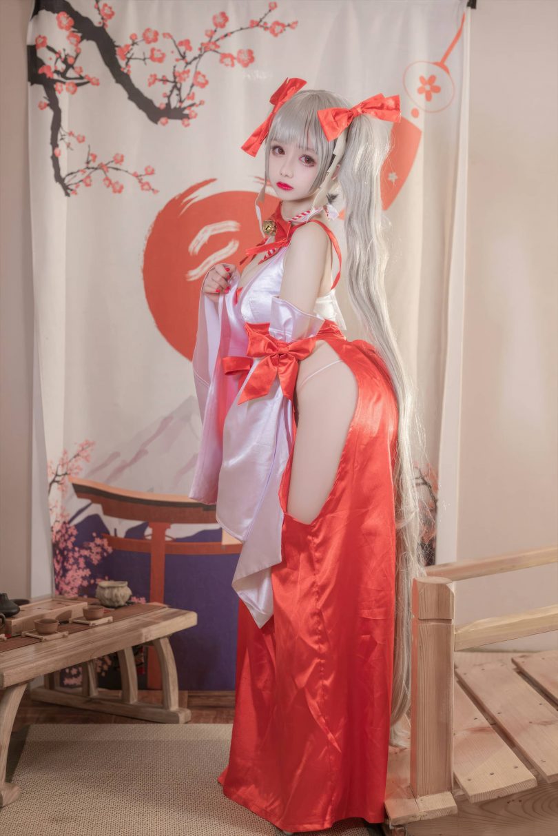 日奈娇cos可畏 | 椎名莜(日奈娇)_碧蓝航线·可畏巫女cos作品 [41P-394MB]