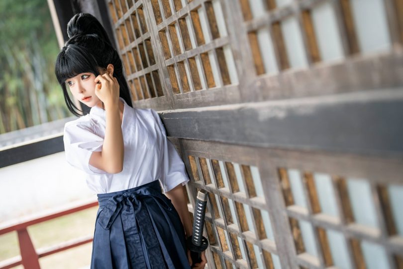 蠢沫沫cos女武士 | 蠢沫沫_女武士·白色比基尼cos作品 [65P-1.33GB]