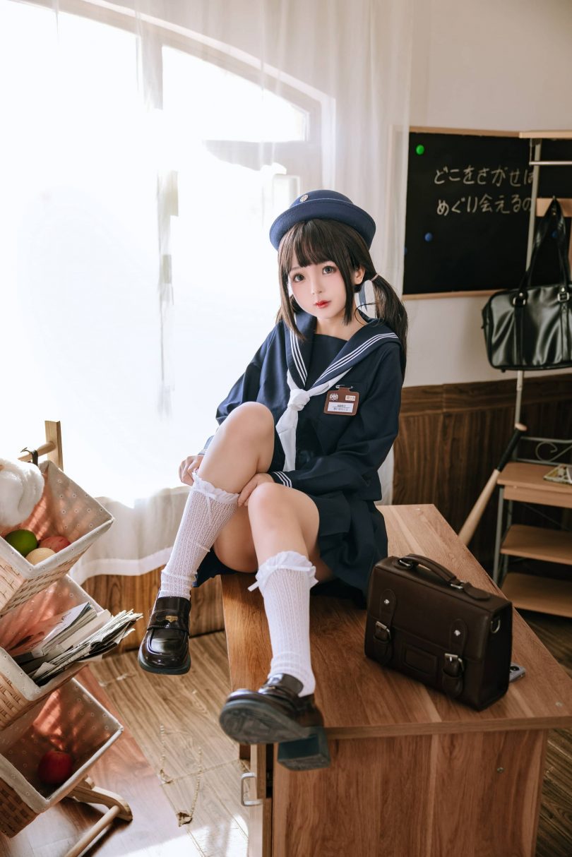 椎名莜(日奈娇)_JK系列·补习班cos [135P-2.23GB] | 日奈娇cos JK系列