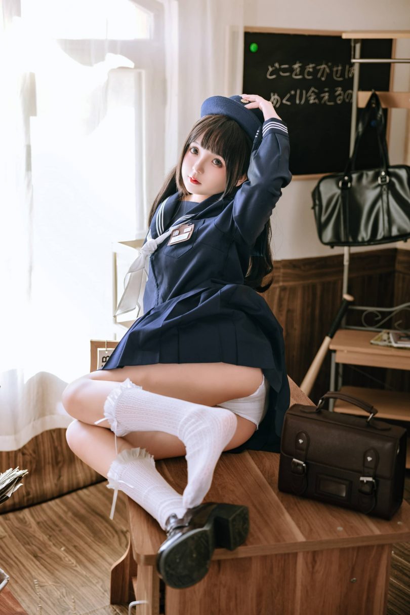 椎名莜(日奈娇)_JK系列·补习班cos [135P-2.23GB] | 日奈娇cos JK系列