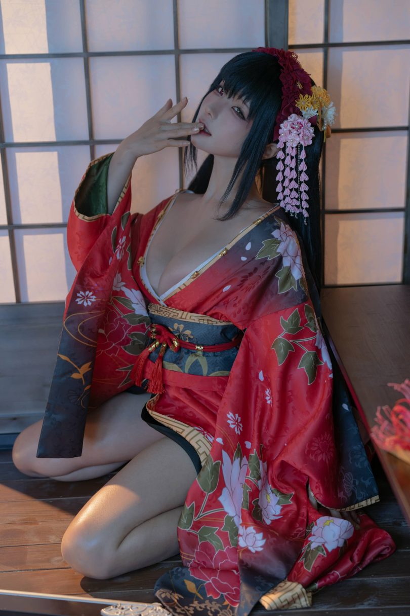 蠢沫沫cos时崎狂三 | 蠢沫沫_约会大作战·狂三和服cos [261P9V-2.43GB]
