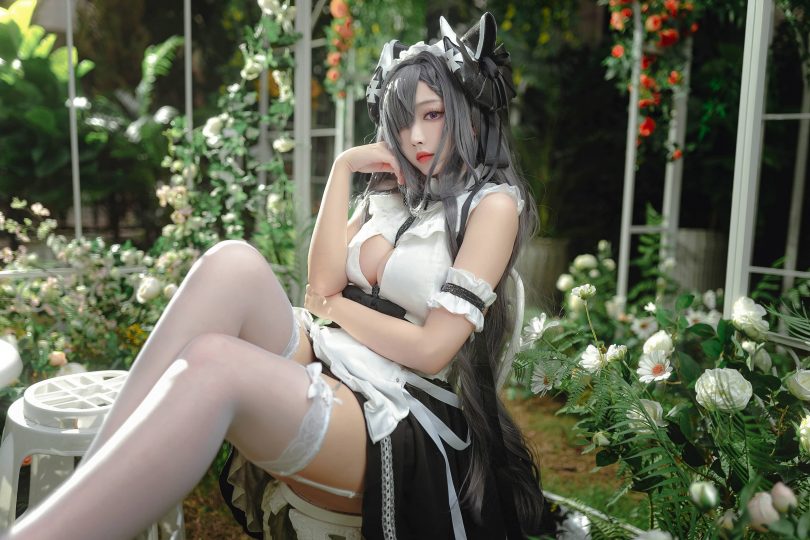 宮本桜cos女仆 | 宮本桜_碧蓝航线·奥古斯特女仆cos作品 [20P-264MB]