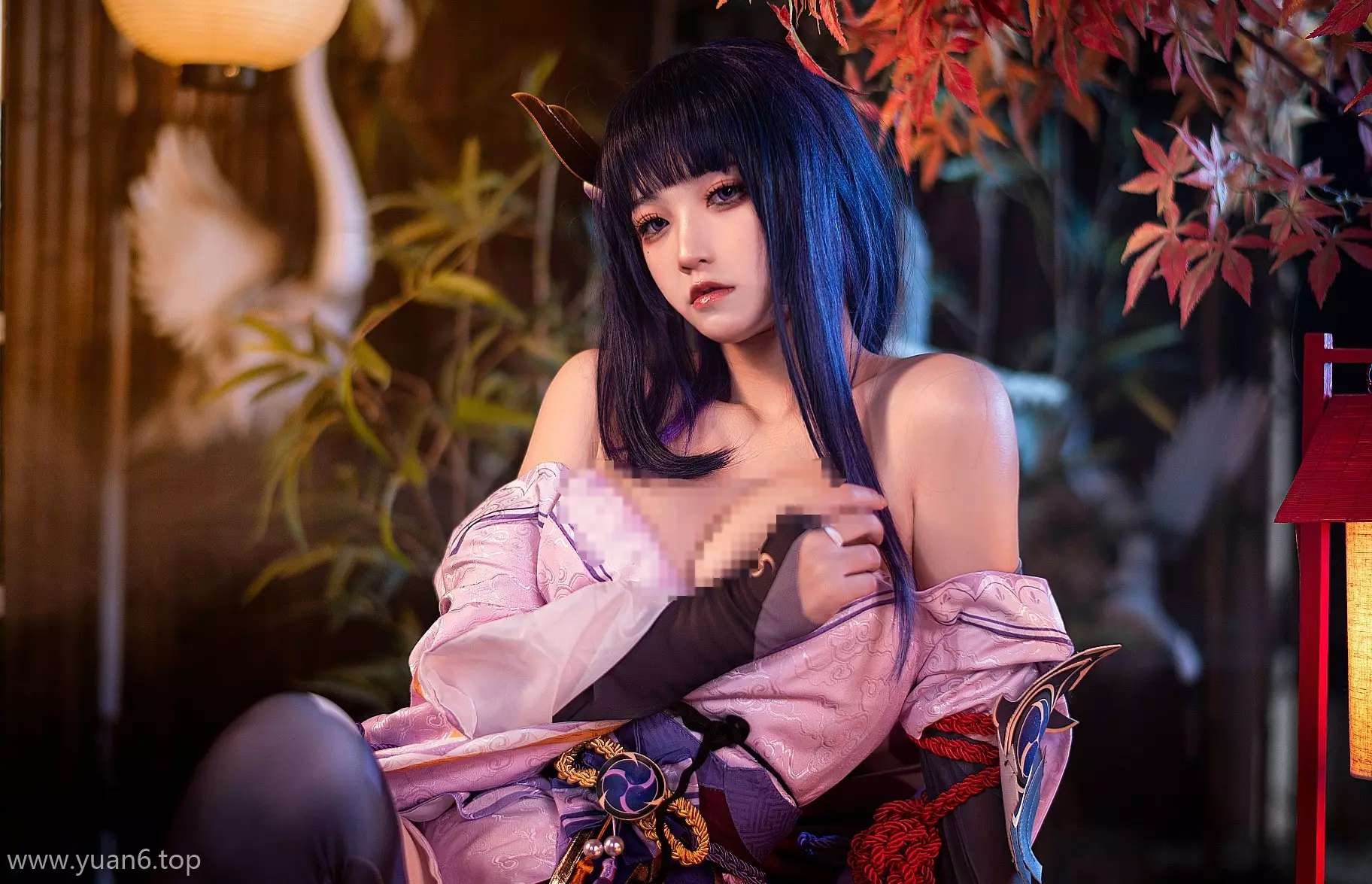 美图欣赏丨Coser伊喵君_Nya&#038;桃景三酪-八重神子&#038;雷神-鸣神双人 双倍快乐