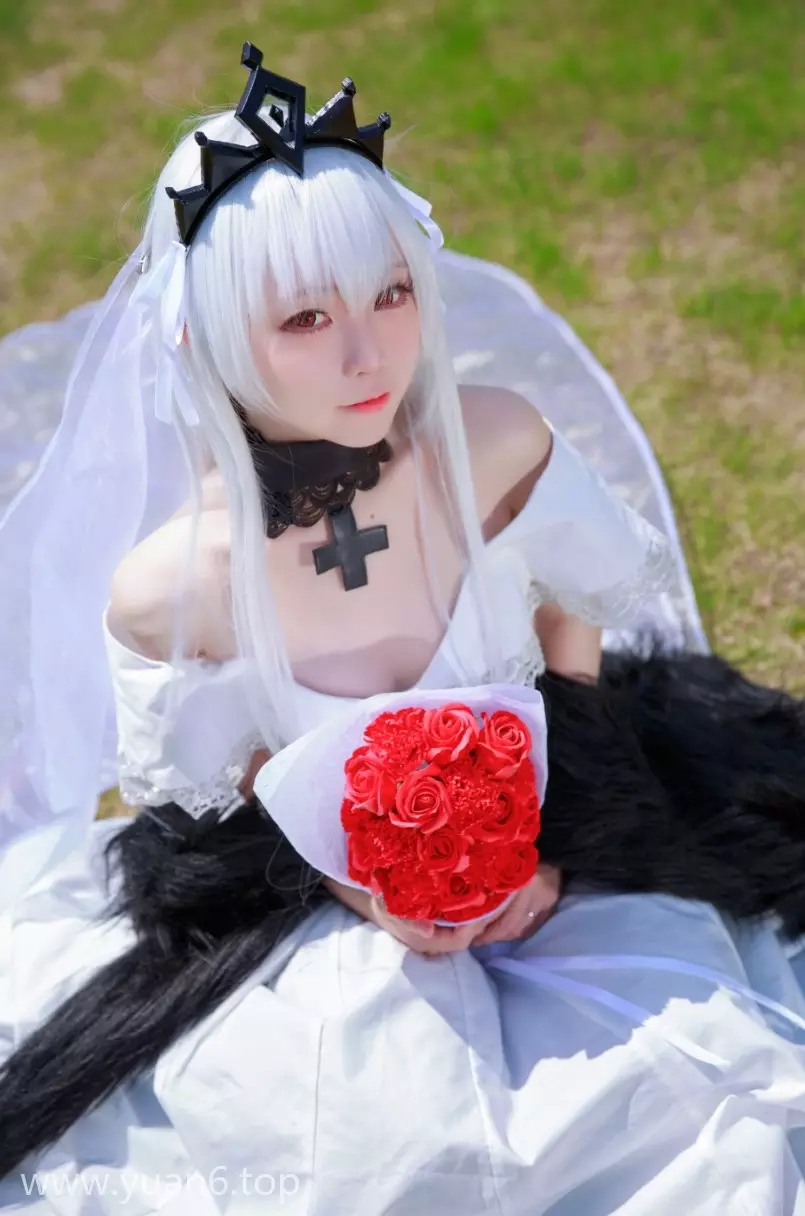 美图欣赏丨Coser_G44不会受伤-98K婚纱 德皇[25P-70MB]