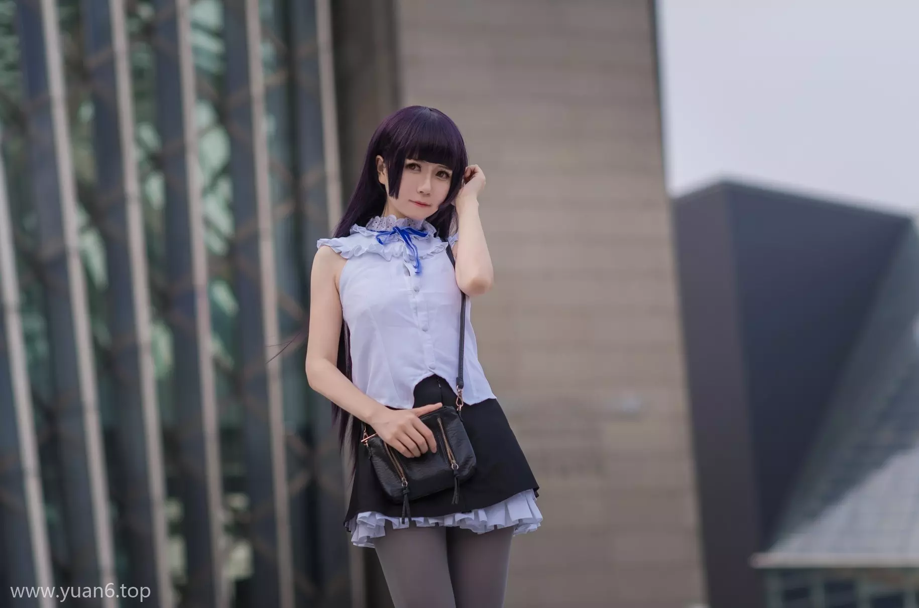 美图欣赏丨Coser白金Saki-JK美丝校服cos精美图集