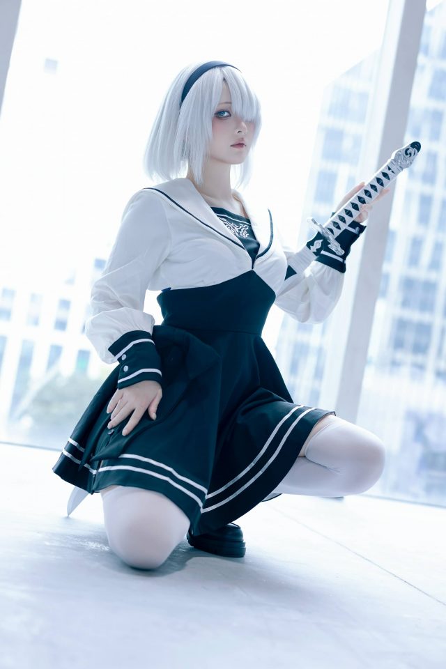 屿鱼Yukako尼尔机械纪元COS：演绎冷酷与柔美并存的2B
