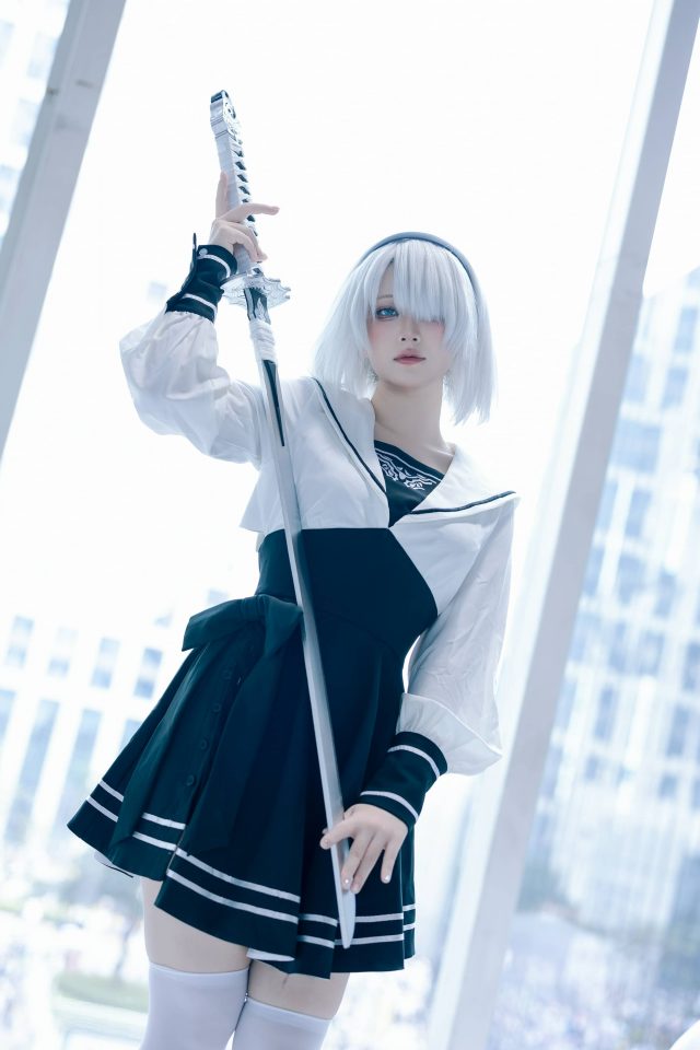 屿鱼Yukako尼尔机械纪元COS：演绎冷酷与柔美并存的2B