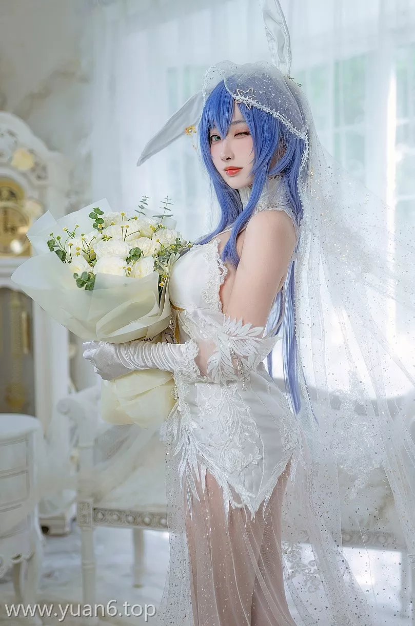 美图欣赏丨Coser宮本桜全部图片集之花园花嫁[27P-307.2M]